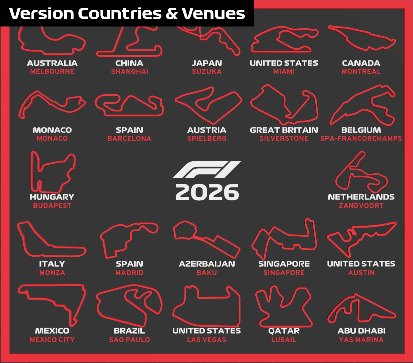 F1 City-Country Wall Board